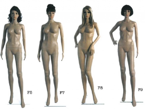 塑膠模特兒 F系列 女 膚 站姿 有頭 (不含假髮)